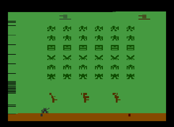 T.F. Space Invaders Title Screen